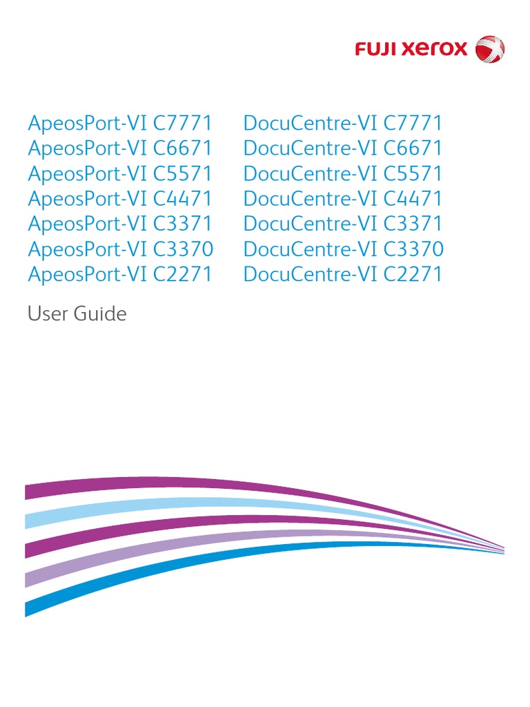 DocuCentrer-VI User Guide | PDF | Image Scanner | Fax