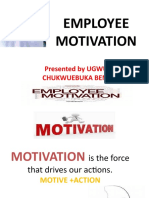 Employee Motivation (By Benedict Junior)