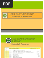 LEED GA Materials & Resources