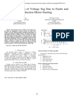 Characterization of Voltage Sag Due To Faults and Induction Motor Starting