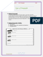 Types of Paragraphs