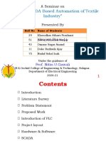 PLC and SCADA Based Automation of Textile Industry": A Seminar On