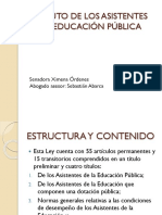 Estatuto Asistente Educación Información