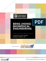 Beng (Hons) Biomedical Engineering: University of East London, London, London - UK