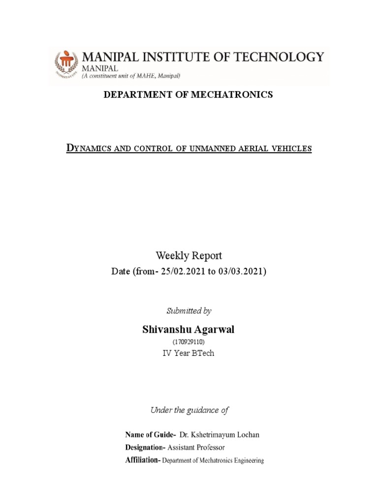 Weekly Project Diary - 3 | PDF