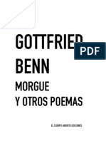 Benn Gottfried - Morgue Y Otros Poemas