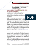 Determination of Complex Optical Constants and Photovoltaic Device Design of All-Inorganic CSPBBR Perovskite Thin Films