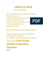 Regionalism in Asia: ASEAN Integration Timeline