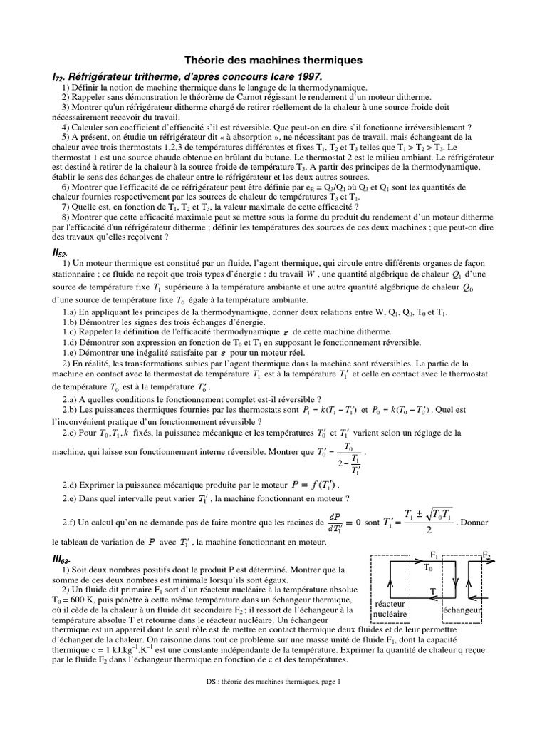 Exc Machine The Rmi Que | PDF | Chaleur | Pompe à chaleur
