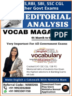 WEEKLY VOCABULARY MAGAZINE BY Nimisha Mam 01 MARCH To 05 MARCH