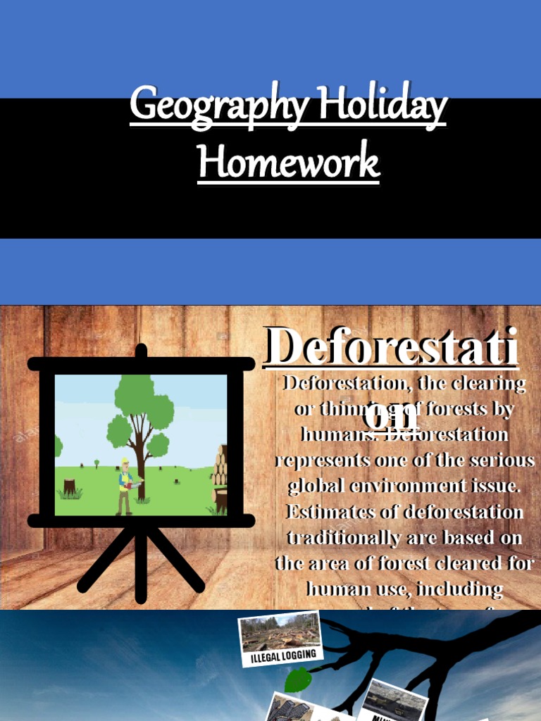 Geography Holiday Homework PDF Deforestation Soil