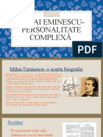 Mihai Eminescu - Personalitate Complexă