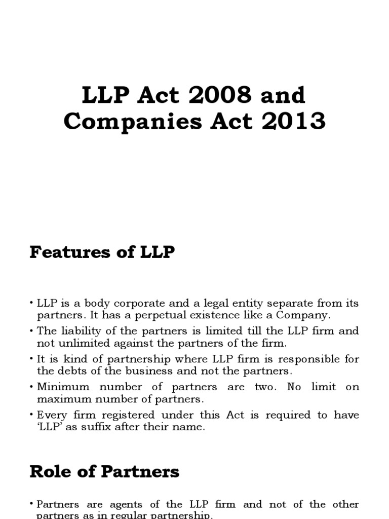 llp-act-2008-and-companies-act-2013-pdf-law-limited-liability