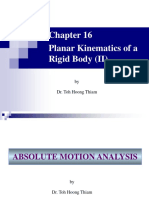 Planar Kinematics of A Rigid Body (II) Impulse and Momentum: by Dr. Toh Hoong Thiam