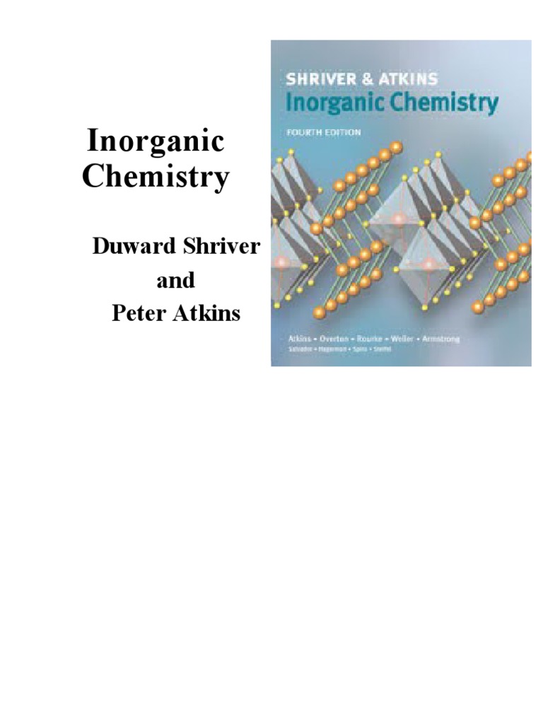 SHRIVER AND ATKINS INORGANIC CHEMISTRY PDF WORDPRESS intelligence overview