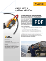 Fluke 393 FC Cat Iii 1500 V True-Rms Clamp Meter With Iflex: Technical Data