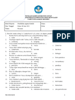 Soal PAS K13 PA Katolik Kls 1