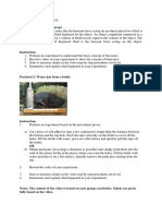 Assessment: Rubric CLO 3 Practical 1: Buoyancy Concept