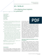 Current Concepts For Aligning Knee Implants Patient Specific or Systematic