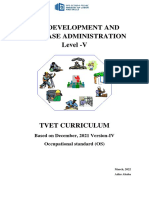 Web Development and Database Administration Level V Curriculum