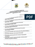 Declaratia Comuna A Parlamentelor Romania Și Republica Moldova