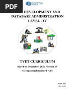 Web Add Database Level IV Curriculum