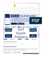 SAT Exam Pattern 