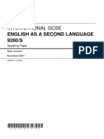 International Gcse: English As A Second Language 9280/S
