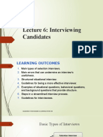 Lecture 6 Interviewing Candidates