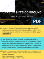 Carbon & It's Compounds PYQs