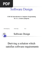 CMP 102 Introduction To CP Module 4 Software Design