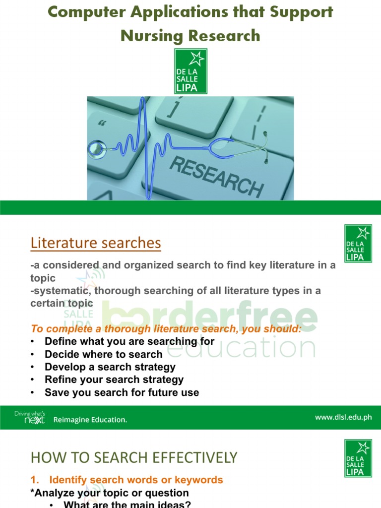 Applications That Support Nursing Research | Descargar gratis PDF ...