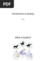 Introduction To Quality