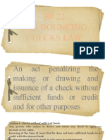 BP 22 The Bouncing Checks Law