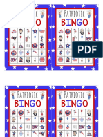 Patriotic Bingo Boards