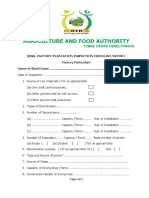 Sisal Factory - Plantation Inspection Checklist