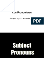 Los Pronombres: Joseph Jay U. Aureada, PH.D