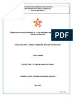 Gestión de Formación Profesional Integral Procedimiento Desarrollo Curricular Guía de Aprendizaje