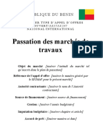 1 Dossier Dappel Doffres Pour La Passation Des Marches de Travaux Version Mai 2022 Armp 1 1