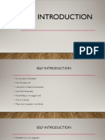 Self Introduction II