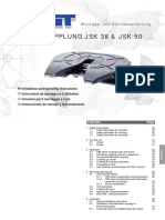 Sattelkupplung JSK 38 & JSK 50: Montage-Und Betriebsanleitung