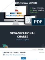 Organizational Charts: 37 16:9 Easy To Edit