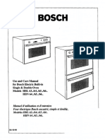 BOSCH Wall Oven HBL 655 A UC Users Manual