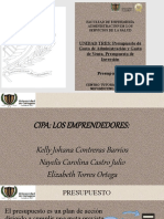 Presupuesto Exposicion Unidad 3