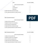 Subject: Organizational Behaviour Class: BCA TY (VSEM)