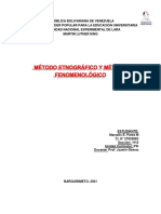 METODO ETNOGRÁFICO Y FENOMENOLOGICO