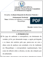 Regulamentação Ambiental em Moçambique