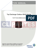 Installation Manual: Top Discharge Outdoor 60HZ R410A
