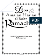 Doa & Amalan Harian Di Bulan Ramadhan