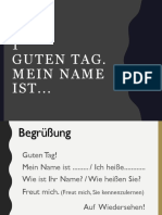 Guten Tag Mein Name Ist